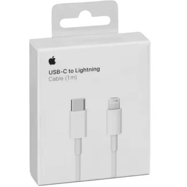 Cable USB-C a Lightning de Apple – 1 m / 2 m – Carga rápida para iPhone y iPad - 1