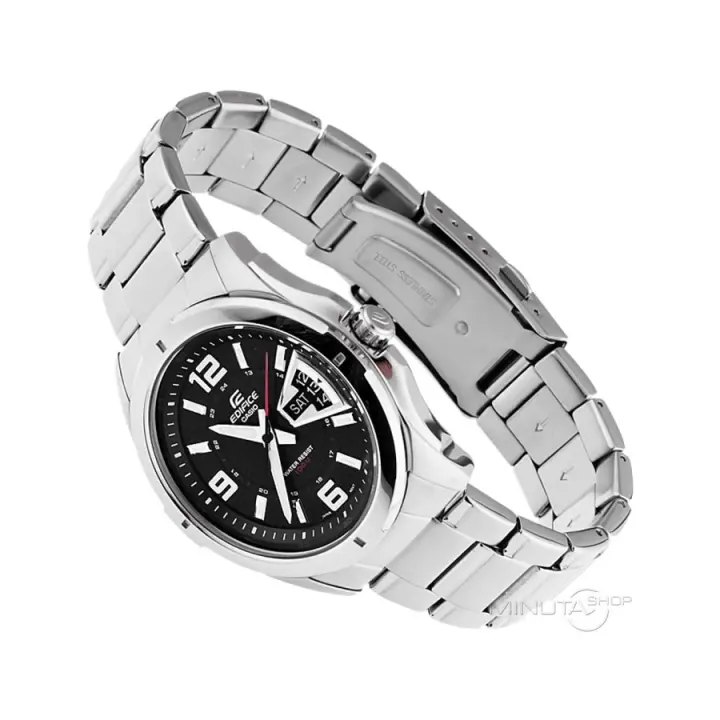 Reloj Casio EDIFICE CLASSIC EF-129d-1AV COLLECTION 100m water resist correa de acero 44.8mm - 1