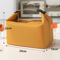 Bolsa De Almuerzo Portátil De Tela Oxford Minimalista Con Aislamiento De Aluminio Para Escuela Trabajo Picnics Al Aire Libre - details 0