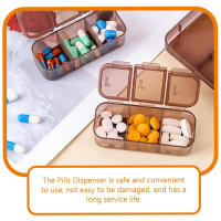 Organizador De Pastillas Portátil Para Viajes Caja De Medicamentos Semanal Con Doble Protección Impermeable Para Medicamentos Diarios - details 5
