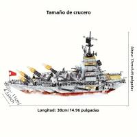 Bloques De Construcción De Barco Militar Para Niños Juguetes De Ciudad Héroe Para Niños Hombres Regalo De Navidad Bloques De Avión Y Barco - details 3