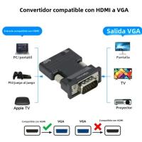 Adaptador PzzPss VGA a HDMI Compatible Convertidor De Audio Y Video 1080P Para PC Portátil a HDTV Proyector Cable HDMI-Compatible a VGA - details 4