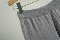 Conjunto Deportivo Casual Para Mujer Otoño Invierno Moda Dos Piezas Conjunto Slim Pantalones Anchos Suéter O-Neck Polyester Viscosa - details 11