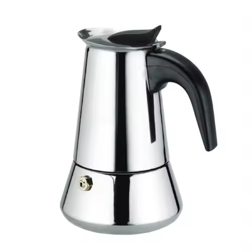 Cafetera Italiana BN5583 de Acero Inoxidable 12 Tazas – Compatible con Gas, Vitrocerámica e Inducción – We HouseWare - 1