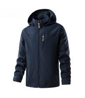 Chaqueta De Corrida Para Hombres Impermeable Y a La Viento Con Capucha Ligera Y Transpirable Ropa De Escalada Y Pesca - details 11
