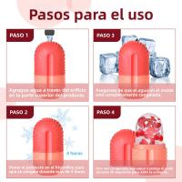 Molde De Hielo Facial De Silicona Para Belleza Y Cuidado De La Piel Con Rodillo De Hielo Facial Herramienta Ecológica Para Hacer Hielo - details 2