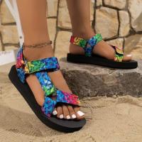 SP Nuevas sandalias de Playa de estil étnico con Velcro y Suela Gruesa de verano a juego para Mujer Talla 43. - details 20