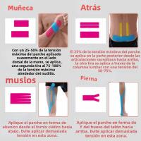 Cinta De Kinesiología Impermeable Para Deportes Protección Y Alivio Del Dolor En Tenis Y Gimnasio Adhesivo De Algodón - details 10