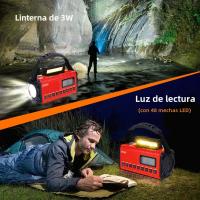 Radio De Emergencia Portátil 10000mAh Con Solar Y Manivela LED Flashlight Power Bank Recargable AM FM NOAA Weather Radio Cargador USB - details 26