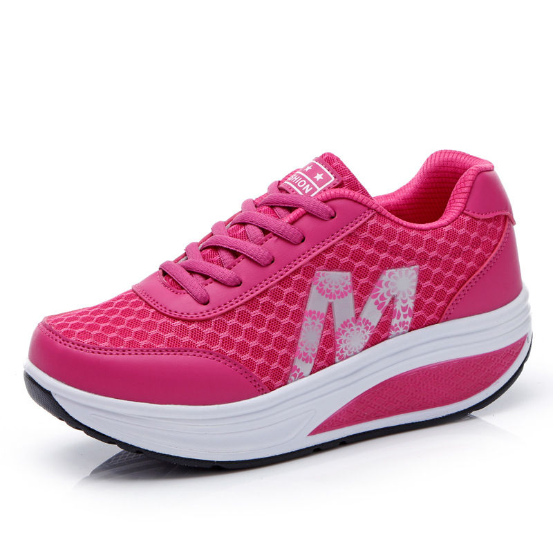 TK Zapatos de plataforma de malla para otoño e invierno 2025, zapatos de viaje para exteriores, zapatos deportivos para mujer