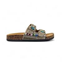 Calzados soraia, Sandalias de Mujer Estilo Boho con Hebillas Ajustables, Plantilla Ergonómica de Corcho, Sandalia Plana Abierta con Detalles Étnicos, Cómoda para Verano, Playa o Uso Diario Bohemio Hebilla - details 8
