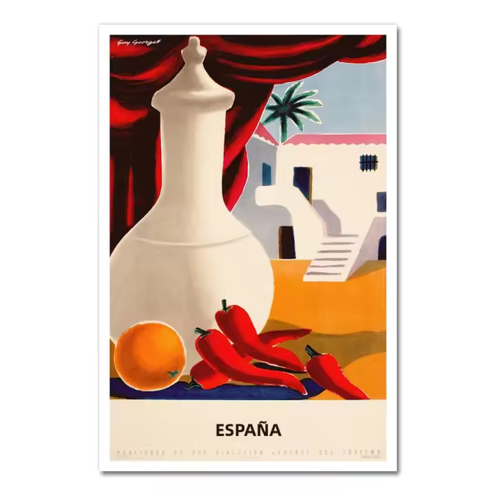 Pintura En Lienzo De Viaje a Madrid Y San Sebastián Estilo Vintage Calcomanías De Pared Recubrimiento Para Decoración Del Hogar Regalo - 1