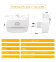 Lámpara Nocturna LED Con Sensor De Movimiento EU Plug 220V Para Casa Aisle WC Pasillo Escalera Cocina Dormitorio Luz Nocturna - details 1