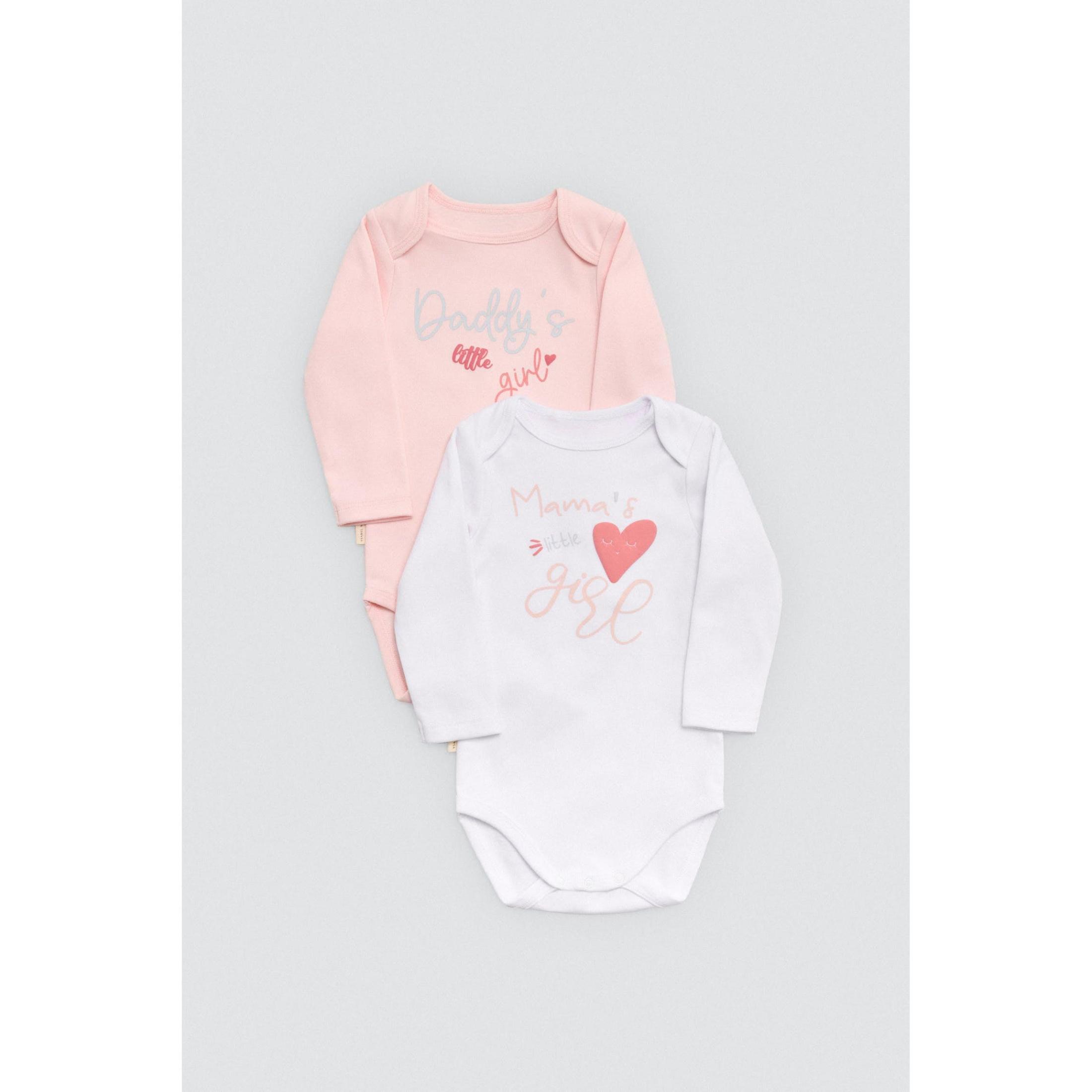 Ysabel Mora - Pack 2 bodies bebé manga larga Mama's and Daddy's Girl