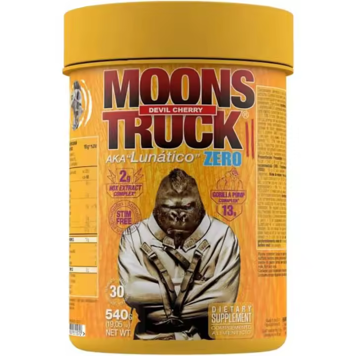 ZOOMAD LABS Moonstruck II ZERO, Polvos Pre Entreno Sin Cafeína, Suplemente para Deportistas, Pre Training - 510 g - 1