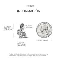 Pulsera Ajustable De Encanto De Conejo Original Plata Esmaltada Para Mujer Joyería De Moda Hecha a Mano Con Cuentas De Zirconia - details 93