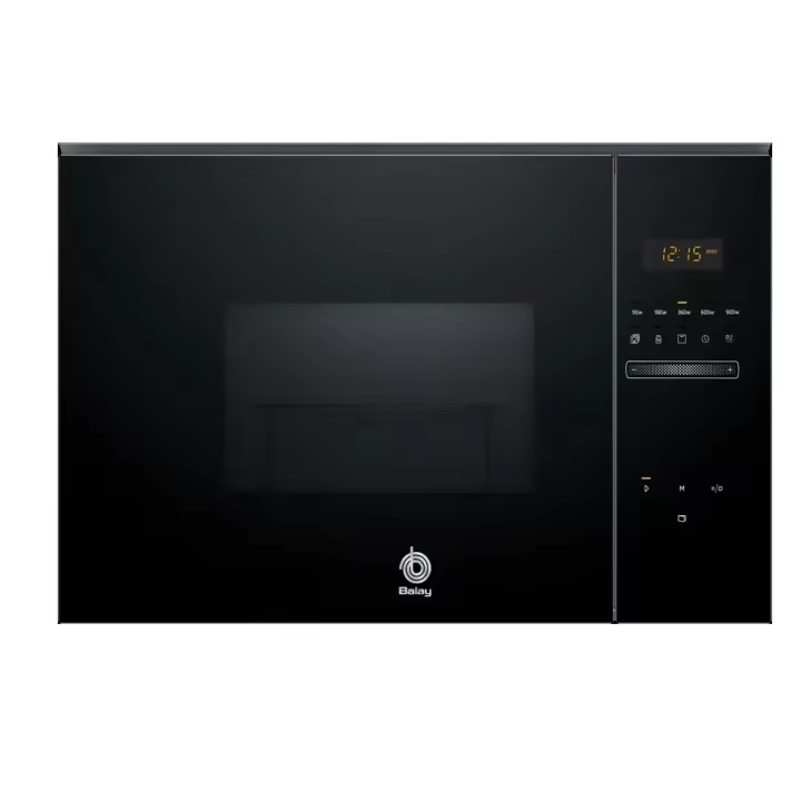 Microondas Integrable 900W con Grill 1000W 25L BALAY 3CG5175N2 | sin marco, Control Deslizante, Negro - 1