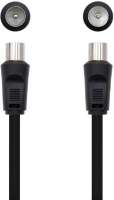 CABLE DE ANTENA NANOCABLE 10.26.0202 - 75 OHM - CONECTORES MACHO/HEMBRA - 1.8M - NEGRO - details 1
