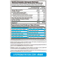 LIFE PRO NUTRITION CASEIN PRO 900G - Caseína de Liberación Lenta - Con Enzimas Digestivas - Efecto Saciante Prolongado - details 2
