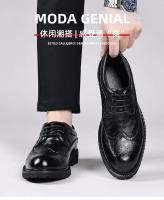 Zapatos De Vestir Para Hombre Cómodos Y Transpirables Antideslizantes Clásicos Para Bodas Y Oficina Material De Cuero Formal Elegante - details 6