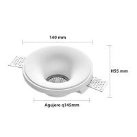 Lámpara De Techo Integrada LED Anti-Deslumbrante GU10 Para Sala De Estar Y Pasillo Iluminación Interior Sin Marco - details 11