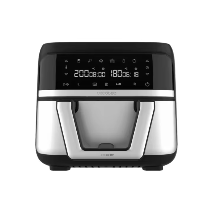Freidora sin aceite Cecotec Cecofry Dual 9000 2850W 9L 6 modos gris - 1