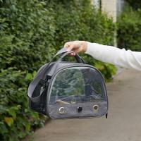 Mochila Portátil Para Perros Con Percha Y Ventana Lateral Plegable Pequeña Caja De Viaje Para Mascotas Suministros De Jaula Para Pájaros - details 9