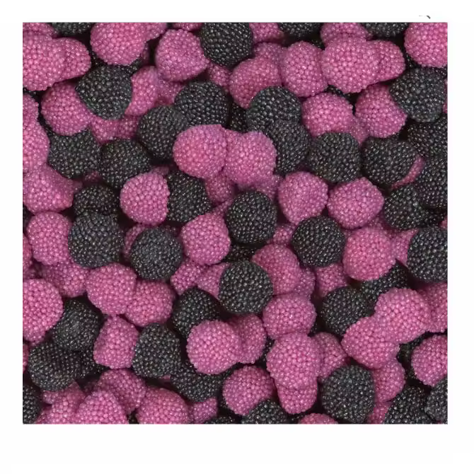 HARIBO BERRIES MORAS 1KG Saborea las clásicas BERRIES, los caramelos de goma con intenso sabor a moras y frambuesa. Sabor de Haribo TOP original calidad de confianza - 1