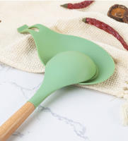 Utensilios De Cocina Ecológicos De Silicona No Adherente Con Mango De Madera Espátula Para Hacer Huevos Y Cocinar Herramienta De Cocina - details 4
