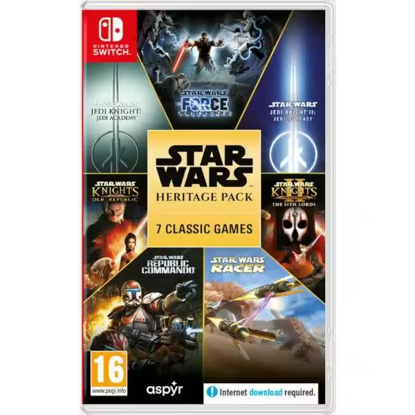 Star Wars Heritage Pack Nintendo Switch - Incluye 7 Juegos Clásicos, Juego Nuevo Original Precintado, PAL EU - 1