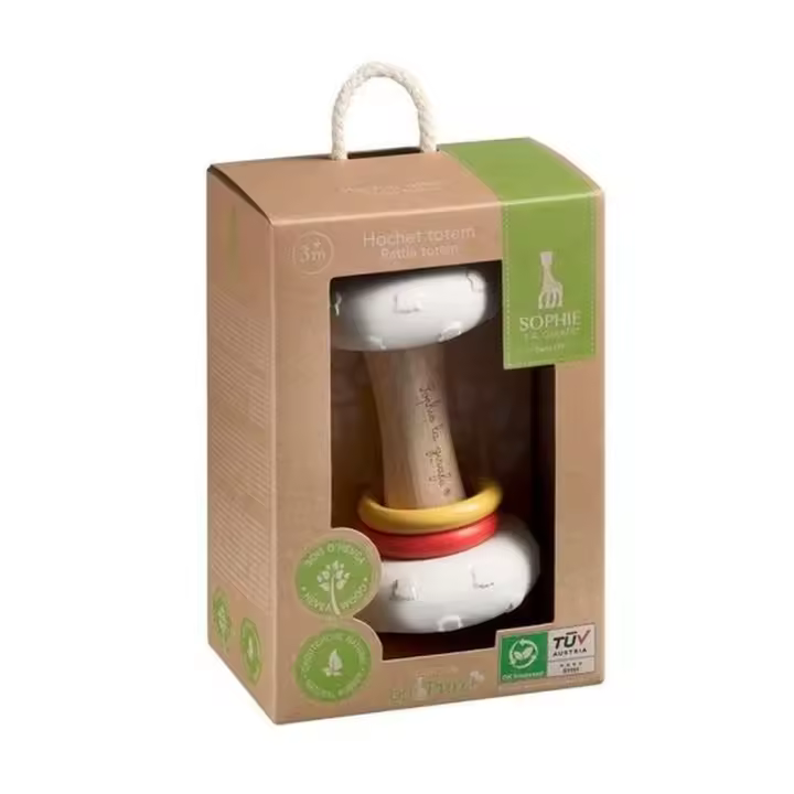 Sophie La Girafe Sonajero Sophie The Giraffe de Caucho Natural y Madera de Hevea - 1