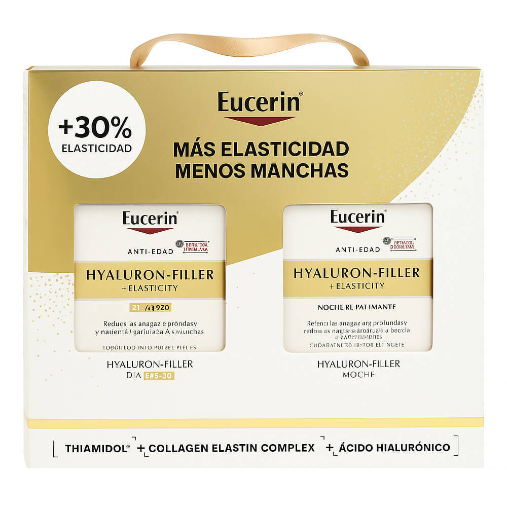Eucerin Hyaluron Filler Elasticity Crema Dia Spf30 50 ml + Hyaluron Filler Elasticity Crema Noche Pack
