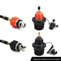 Adaptador De Válvula De Inflación Para SUP Paddleboard Kayak Y Bomba De Coche CC33 Nozzle Air Valve Adapter Para Deportes Acuáticos - details 5