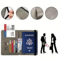 Bolsa De Pasaporte Con RFID De Cuero PU Multifuncional Para SIM Certificado Holster Clip Para Documentos Unisex - details 3