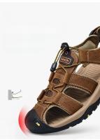 Zapatillas De Playa Para Hombre Cuero Antideslizante Casual Aumento De Altura Cómodas Zapatillas Deportivas Hombre Sandalias De Verano - details 25