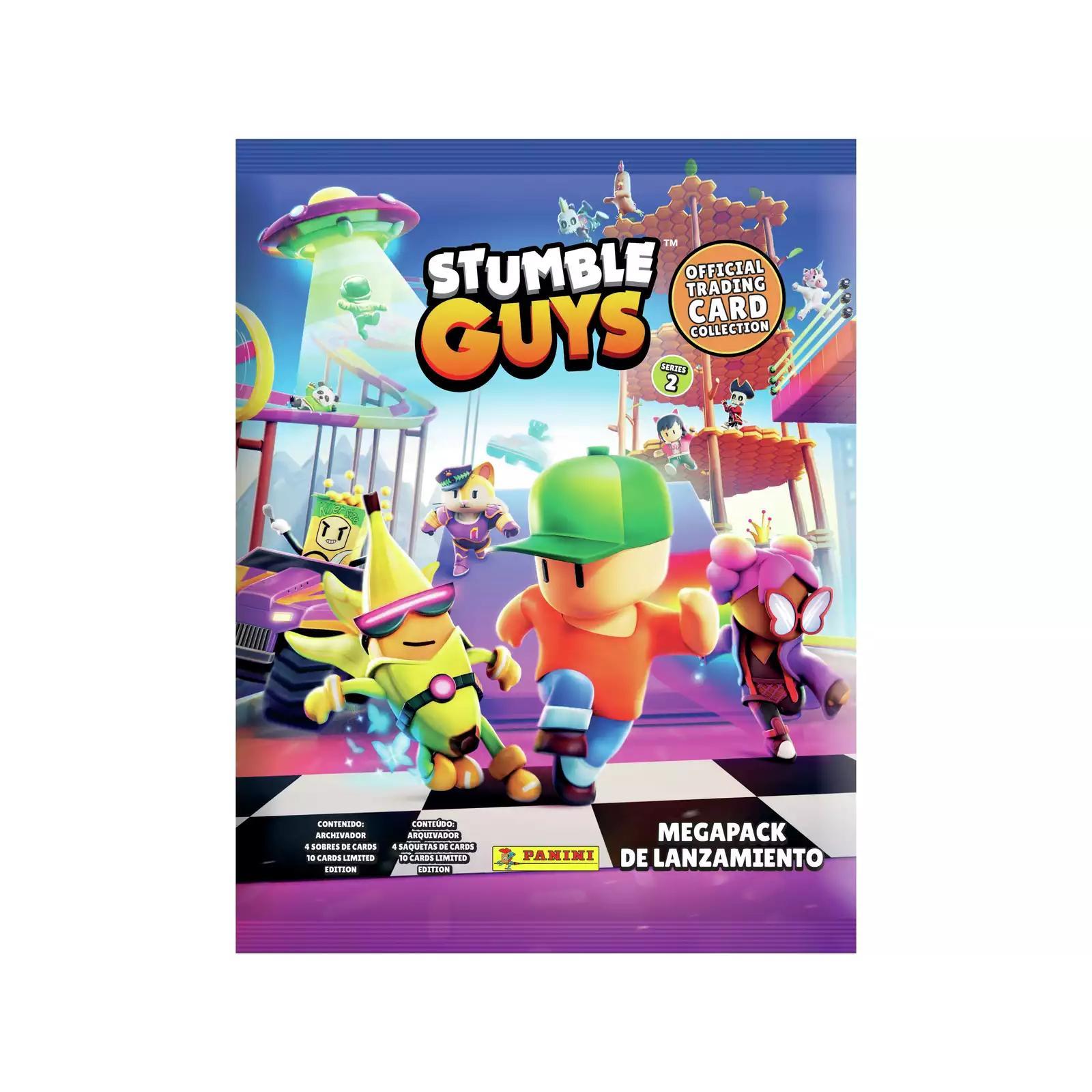Stumble Guys Series 2 Megapack de Lanzamiento con Archivador, 4 Sobres y 9 Cards Edición Limitada  PANINI