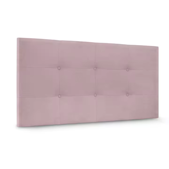 DHOME Cabecero Capitone Tapizado Polipiel o Tela Acualine con 8cm de Grosor Cabezales de Cama Acolchado Capitoné Cabeceros de Cama (Salmón Tela) - 1