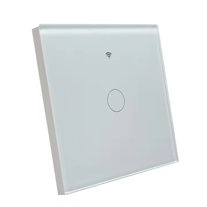 LED ATOMANT Interruptor Inteligente WiFi de Cristal sin cable neutro. Controla luces con la app Smart Life/Tuya, compatible con Alexa y Google Home. Fácil instalación, diseño elegante, táctil, ideal para hogares y oficinas. - 1