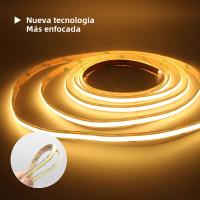 Tira De LED COB Flexible 1-5M 24V CCT Con Control Remoto RF 17 Teclas Brillo Alto WW CW Dimmable Para Iluminación Lineal - details 6