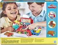 Play-Doh Caja registradora con divertidos sonidos, accesorios de comida y 4 colores plastilina +3 años Hasbro - details 4