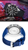 Reloj De Pulsera Deportivo Casual Para Hombres MINI FOCUS Gran Dial Luminoso Resistente Al Agua Cuarzo Multi-function Corona a Contrachavija Calendario - details 23