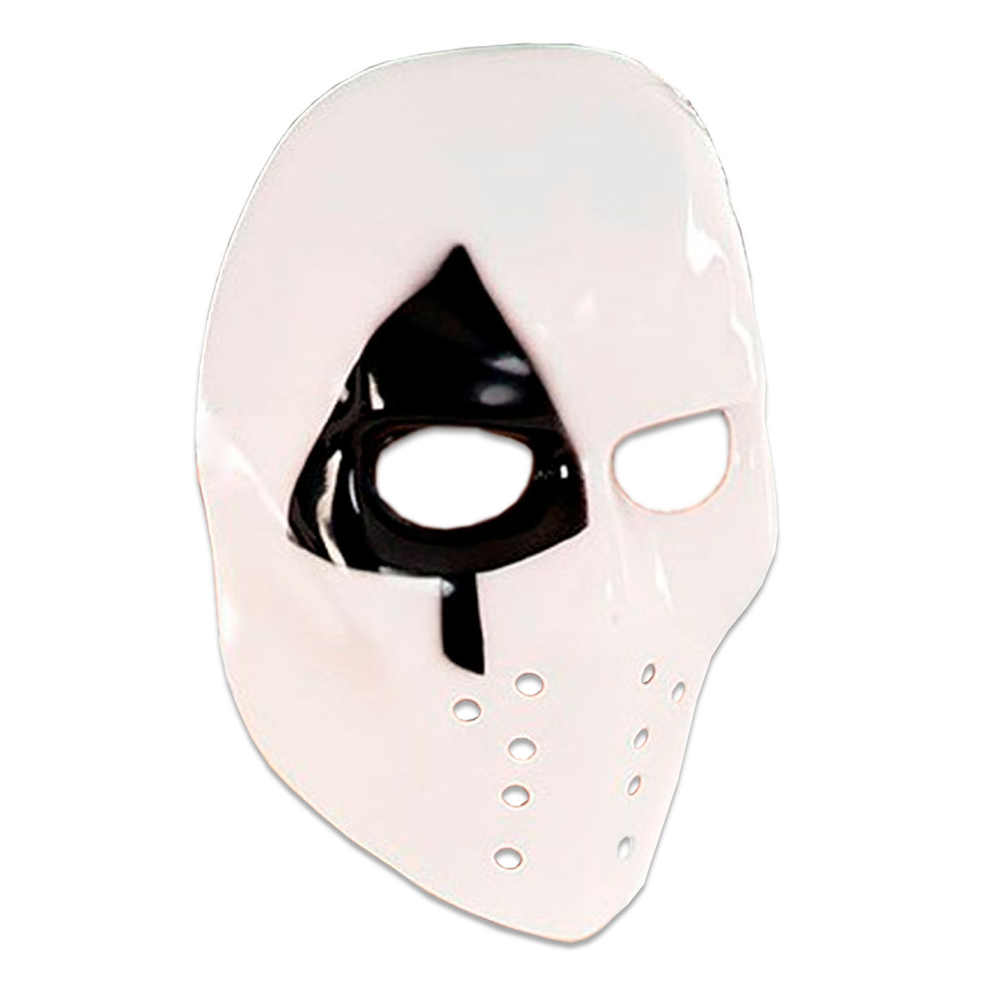 Tradineur - Máscara de asesino Póker - Fabricado en Plástico - Complemento para disfraces - Ideal para disfrutar de Halloween y carnaval - Talla Única - Modelo Aleatorio
