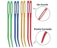 2/6/12pcs Agujas De Tejer De Tela De Aluminio Con Punta Curva Para Tejer Y Costura Accesorios DIY De Manualidades Y Artesanías - details 7