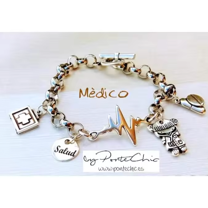 Pulsera "MÉDICO/A" Temática Profesiones. PonteChic. - 1