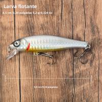 10pcs Señuelo De Pesca Minnow Flotante Wobbler Para Truchas Y Bass Lanzamiento De Plástico Duro Con Ojos 3D Herramientas De Pesca - details 1