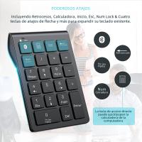 Jomaa Teclado Numérico Inalámbrico Recargable Bluetooth 22 Teclas Delgado Externo Para Entrada De Datos De Teclado - details 5