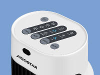 Aigostar Ventilador de torre silencioso con control remoto – Oscilación de 85°, temporizador de 7,5 h, 3 velocidades y 3 modos, ideal para el hogar, estudio o oficina, color negro - details 11