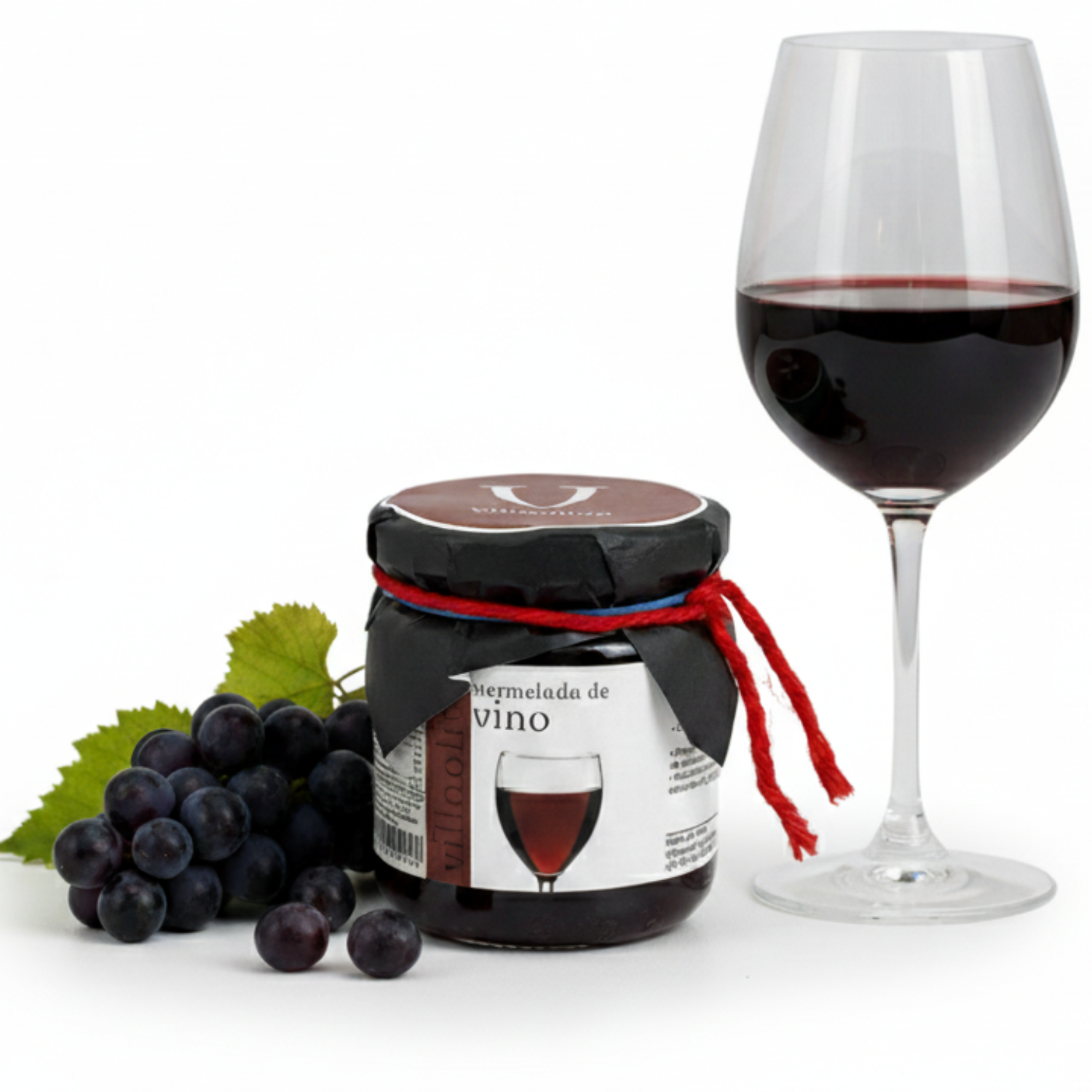 Villaolivo – Pack 3 Mermeladas de Vino Tinto 125 g 🍷 | Gourmet 100% Natural | Sabor Rico y Afrutado | Ideal para Quesos