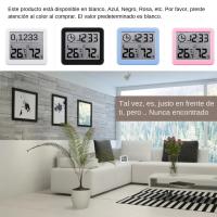 Termómetro Y Higrómetro Digital Ultrafino Para El Hogar Con Pantalla LCD Reloj De Pared Simple Y Smart No Requiere Certificación CE - details 11