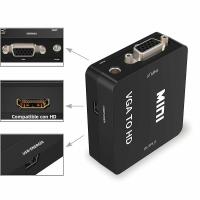 Convertidor VGA a HDMI Compatible Portátil VGA2HDMI Video Box Adaptador De Audio 1080P Para Proyector Notebook PC HDTV TV - details 6